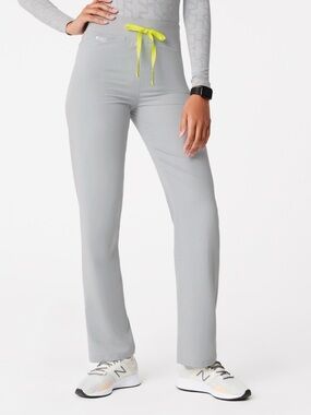 Figs High Waisted Livingston Scrub Pants Silver Arrow 5XL Tall NWT